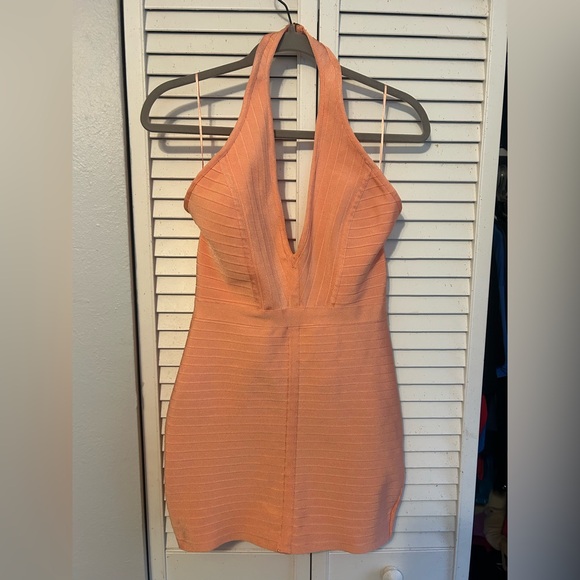Windsor Dresses & Skirts - Windsor Halter Neck Peach Dress